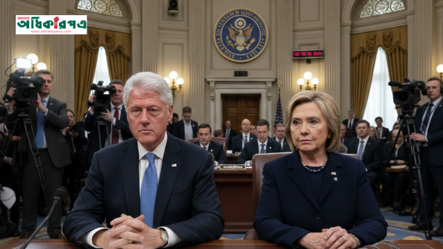 এপস্টাইন ফাইল: ক্লিনটনরা কংগ্রেসে সাক্ষ্য দিচ্ছেন, অবমাননার ভোট স্থগিত